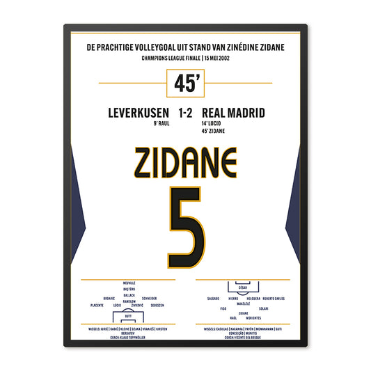 Het volleydoelpunt van Zinedine Zidane in de Champions League Finale
